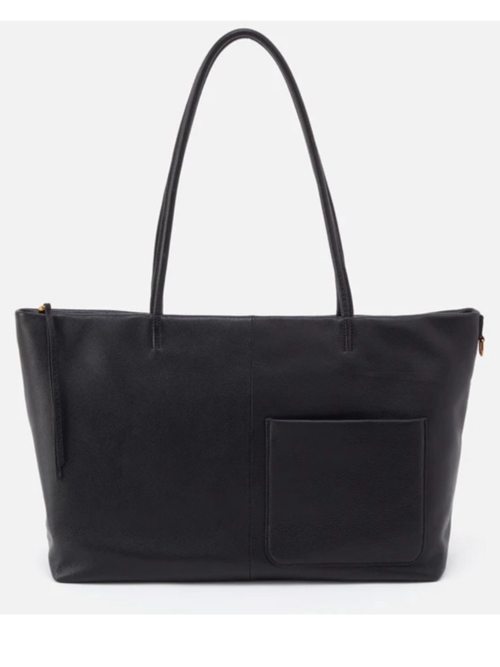 HOBO Tripp Tote Black Pebbled Leather Black iPad Laptop Bag AUTHENTIC
